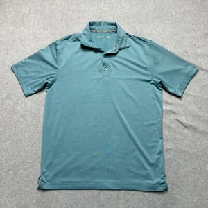 Walter Hagen Polo Shirt Mens Small Blue Green Striped Performance Stretch Golf - Picture 1 of 8