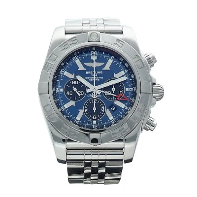 Breitling Chronomat GMT AB0410 Chrono 46mm Steel Blue Dial Auto Men's Watch - Image 1 of 4
