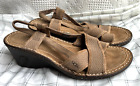 Womens Ugg tan suede leather Mayley heeled comfort sandal/shoe 10