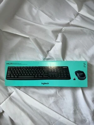Brand New Logitech MK270 Wireless Keyboard & Mouse Combo QWERTY UK Layout 643624 - Image 1 of 4