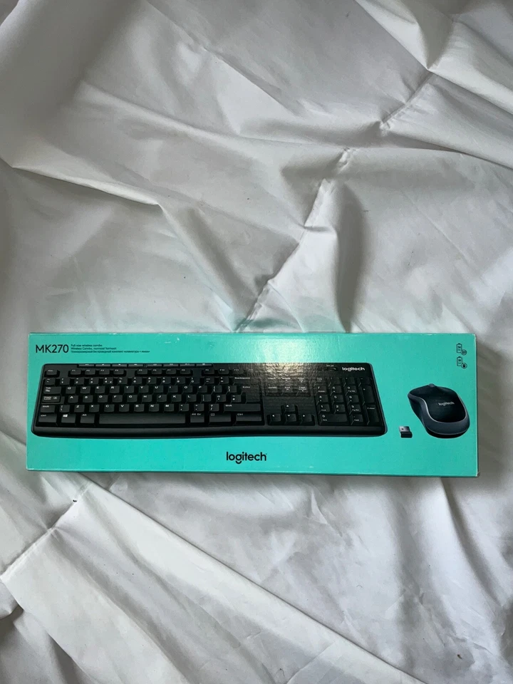 Brand New Logitech MK270 Wireless Keyboard & Mouse Combo QWERTY UK Layout 643624 - Image 1 of 4
