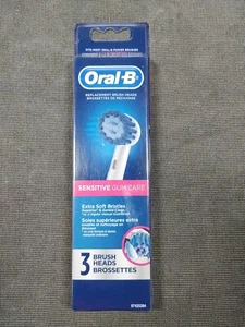 3 ORAL-B Sensitive Clean Gum Care Teeth Replacement Toothbrush Heads 97425393 - Picture 1 of 2