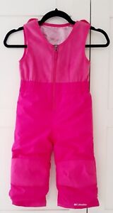 Columbia Girls Pink Ski Pants  With Room To Grow Suit Age 3 Brand New