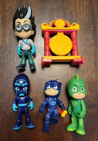 PJ Masks Action Figures Gekko Night Ninja Romeo Lot 5 Pieces Kids Toy Play Cover