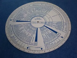 große militärische Rechenscheibe Plan der Hauptmassnahmen (30,5 cm) - Bild 1 von 6