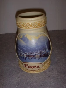 COORS "TWILIGHT ARRIVAL" UNLIDDED BEER STEIN, #27664, BY TIM STORTZ, 1999! - Picture 1 of 4