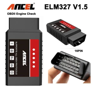 ANCEL Car OBD2 Scanner Bluetooth Fault Code Reader CHECK ENGINE off EML Android - Picture 1 of 13