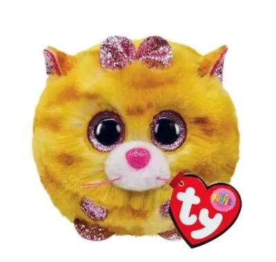 TY Puffies - TABITHA the Orange Cat (4 inch) - New Stuffed Toy - Image 1 of 4