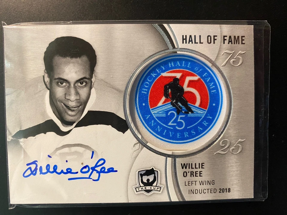 2018-19 Upper Deck The Cup - Hockey HOF 75th Anniversary Willie O'Ree Auto🔥🔥 - Image 1 of 3