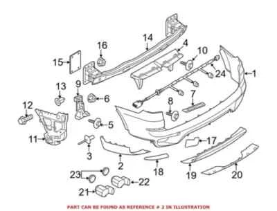 NUEVO Original OEM BMW X5 Parachoques Trasero Izquierdo Cubierta Esquina 51127242527 Foto 1 de 4
