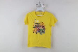 Vintage 80s Boys Large 14 16 Put In Bay Ohio Short Sleeve T-Shirt Yellow USA - Picture 1 of 13