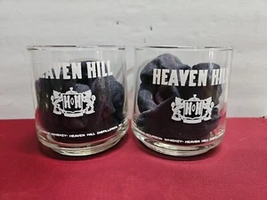 Vintage ●Heaven Hill Bourbon ● LoBall Glasses ● Set Of (2) ● Pre-owned  - Picture 1 of 10