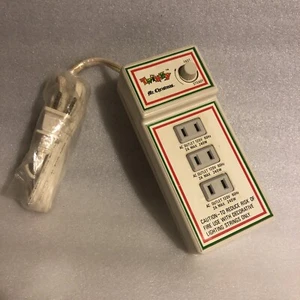 Vintage 1981 Mr. Christmas Twinky Model 131 Christmas Lights Twinkle 3 Plug - Picture 1 of 9