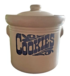 Vintage Blue And Gray Pfaltzgraff Yorktowne Cookie Jar 507Y - Picture 1 of 4