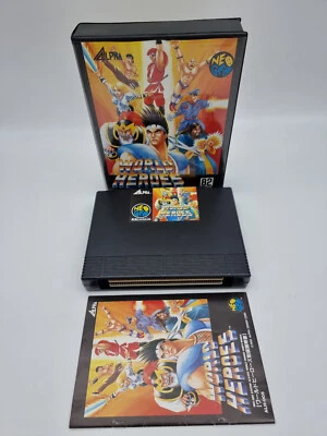 World Heroes Neo geo aes Japan Box Used Original - Image 1 of 4