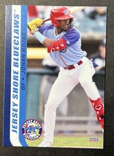 2022 Johan Rojas Minor League Rookie Card RC JS Blue Claws Phillies Top Prospect