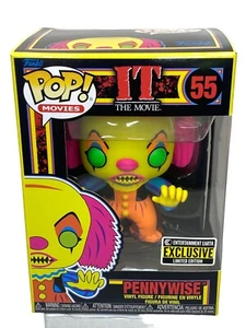 Funko Pop! Movies It Pennywise #55 Black Light EE Exclusive Limited - Picture 1 of 5