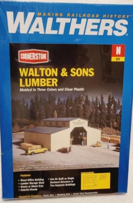 Walthers Cornerstone Walton & Sons Lumber Unassembled Kit N Scale - Image 1 of 4