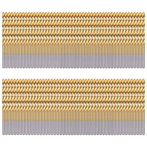 "Juego de 100 PIEZAS de brocas de 1/8" HSS Titanio Jobber Longitud Metal Torcido Herramientas de broca de metal - Imagen 1 de 5