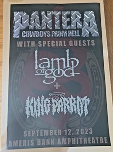 PANTERA COWBOYS FROM HELL Sep 12, 2023 Tour Poster, Atlanta, GA Uncirculated - Picture 1 of 5