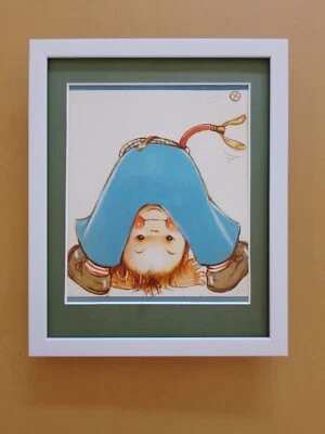 Cuadro enmarcado Mabel Lucie Attwell estampado 'No estoy tan al revés como lo veo' Foto 1 de 2