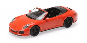 1:43 Minichamps Porsche 911 (991.2) Carrera 4Gts Cabriolet Orange 2017 410067331 - Foto 1 di 2