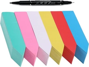 300 Pcs Plant Labels ,6 Colors 4 Inch 4 inch, Multicolored(300pcs) - Picture 1 of 5