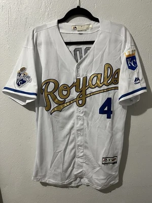 Camiseta Alex Gordon Kansas City Royals Majestic 2015 Serie Mundial Campeones Talla 44 Foto 1 de 4