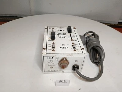 CDA Inertia Throttle Power Pack 224. White. Model Train controller. MyRef.(W16). - Image 1 of 4