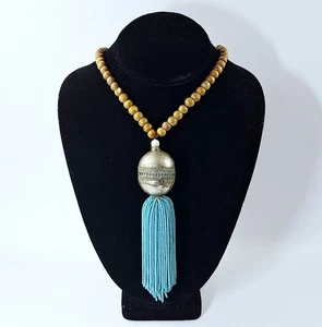 Vintage Mala buddhistische Gebetsperlen Halskette handgefertigt Tibet - KOSTENLOSER VERSAND - Bild 1 von 17