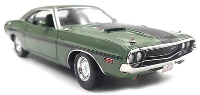 GREENLIGHT, DODGE Challenger R/T HardTop HEMI verde del 1970, 1/18,  GREEN13700 - Immagine 1 di 3