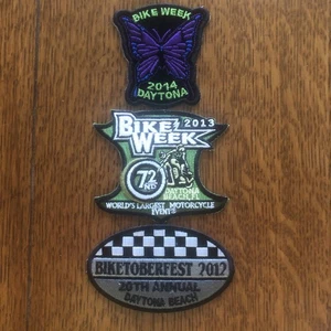 Parche recuerdo Daytona Bike Week moto rally 2012-13-14 - Imagen 1 de 4