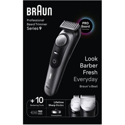 Braun  BT 9420 Bartschneider mit Edelstahl-Schneidesystem und Ladestation - Bild 1 von 3