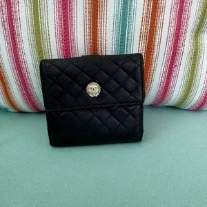 Vintage Chanel Black Quilted Women's Wallet - Picture 1 of 12
