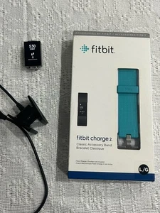 Fitbit Charge 2 With New Teal Band & USB Charger - Picture 1 of 7