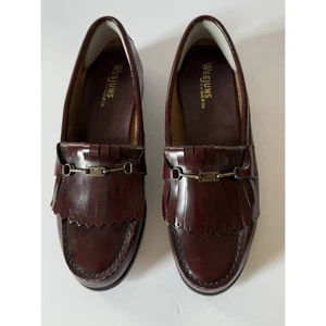 GH Bass & Co Weejuns Damen-Halbschuhe burgunderrot Leder Pferdegebiss Größe 9 AA adrett - Bild 1 von 16