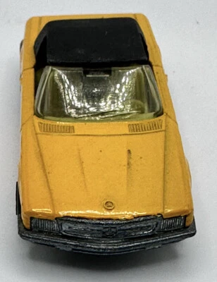 Matchbox Lesney Superfast #6 Amarillo Mercedes 350 SL - Ventanas Ámbar Foto 1 de 4