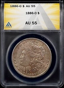 1886 O Morgan Dollar graded AU 55 by ANACS! - Picture 1 of 4