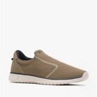 Hush Puppies GOOD Mens Eco Recycled Slip-On Comofrtable Trainers Olive Green