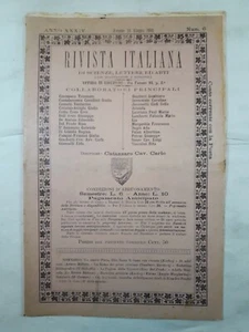 Rivista Italiana di Scienze Lettere ed Arti Illustrata Ritratti n.6 anno 1905 - Bild 1 von 1