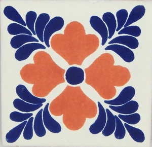 Mexican Tile Folk Art Handmade Talavera Backsplash Handpainted Mosaic # C088 - Picture 1 of 2