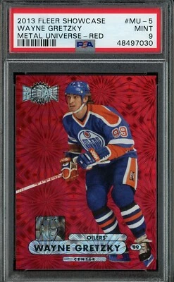 2013-14 Fleer Showcase WAYNE GRETZKY #/75 PMG Precious Metal Gems Red PSA 9 Mint - Image 1 of 2