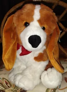 Commonwealth Hound Dog Puppy Plush 12" Sitting Stuffed Vintage Toy Large Ears M - Picture 1 of 7
