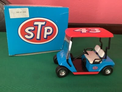 GMP Richard Petty Diecast STP Golf Cart NASCAR Bank With Key - Image 1 of 4