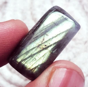 19.30 Ct 100% Natural Labradorite Loose Gemstone Emerald Shape Certified - Imagen 1 de 6