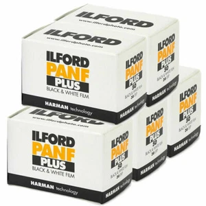 5x Ilford Pan F Plus 35mm Black & White Film (36 exposure) - Picture 1 of 1