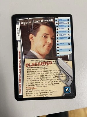 X-Files CCG Agent Alex Krycek - Premiere Edition Ultra Rare Card MINT - Image 1 of 2