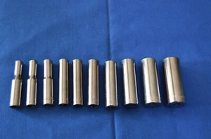 Craftsman 10 PC 1/4" Dr G2 USA SAE 6 PT Deep Socket Set 3/16-9/16 810 - Picture 1 of 2