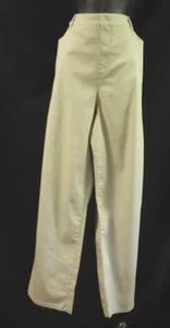Gloria Vanderbilt Embellished Chinos Size 24W NWT Beige Cotton Blend Boot Cut - Picture 1 of 12