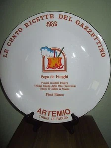 Royal Tognana Italy Plate Le Cento Ricette Del Gazzettino 1982 Artemio 9.5: - Picture 1 of 5